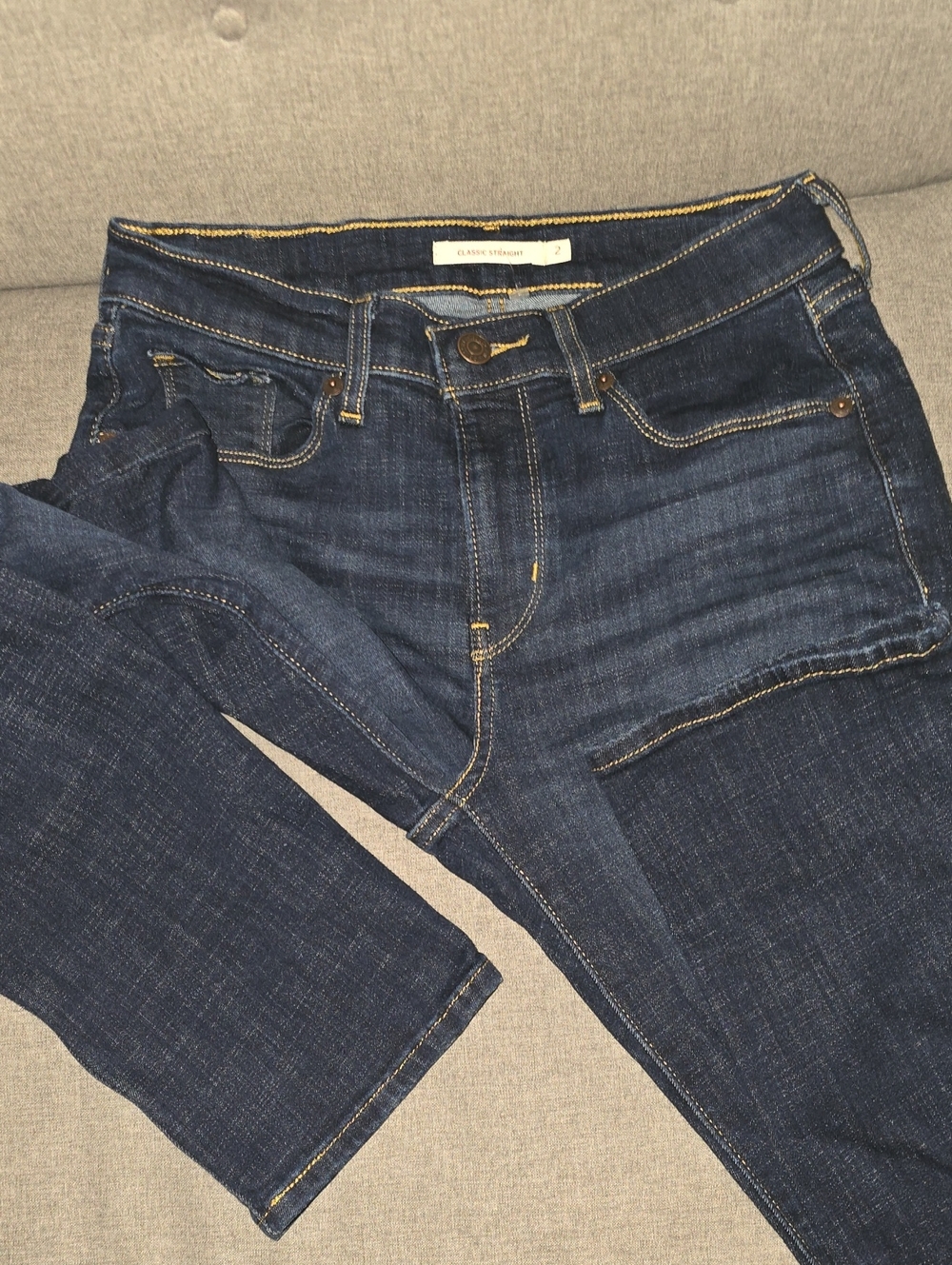 Levi's Jeans Women's Size 2 Blue Classic Straight Denim Jean
